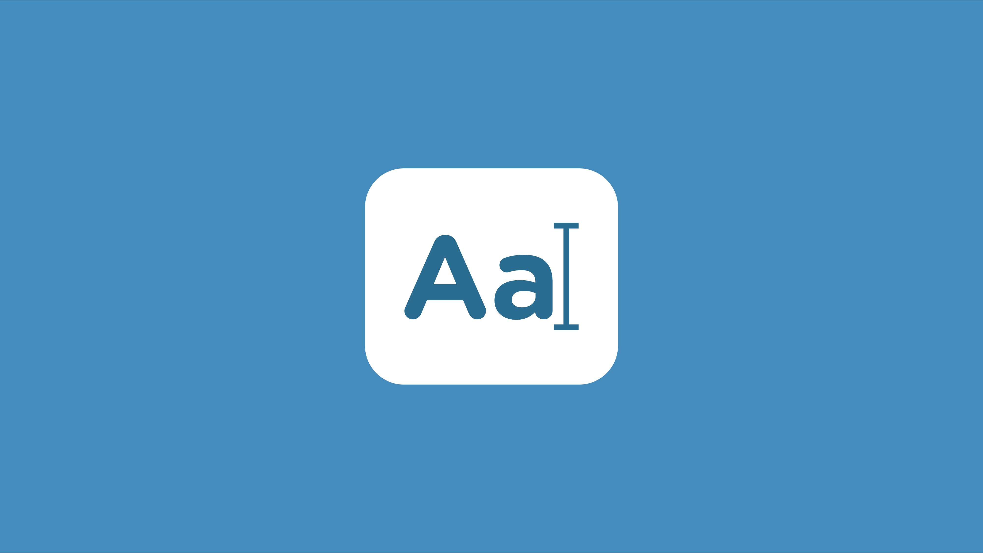 A decorative lettering